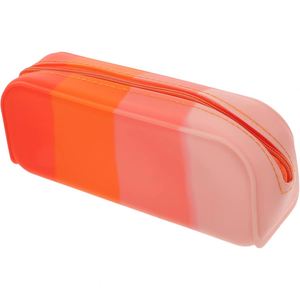 Sacs à maquillage en silicone avec fermeture éclair, multifonctionnels, résistants aux odeurs, sacs cosmétiques durables pour femmes, trousse à crayons, école, bureau, bureau à domicile - Product Image 1
