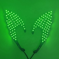 Nouveauté Oreilles d'elfe LED à commande sonore, clignotantes, pour cosplay, éclairage, accessoires lumineux pour Noël, Halloween, Nouvel An, pour les fêtes