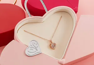 Tùy Chỉnh Hình Trái Tim Sóng Hộp Giấy Lãng Mạn Đôi Mở Miếng Bọt Biển Cho Đồ Trang Sức Quà Tặng Đám Cưới Valentine Của Ngày Dập Nổi - Product Image 2