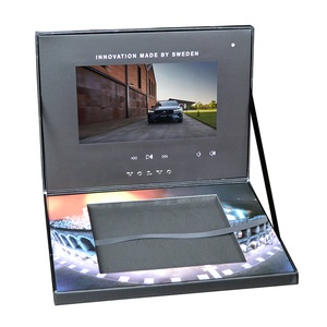 Tùy Chỉnh <span class=keywords><strong>Handmade</strong></span> Sang Trọng 7 Inch Màn Hình LCD Quà Tặng Hộp Video Cho Kinh Doanh Xe Quảng Cáo Tiếp Thị Lời Mời - Product Image 3