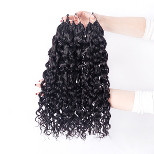 Extensions de cheveux humains au crochet Miracle Knots, ondulées, légères, sans nœuds, invisibles, effet plume, pré-séparées, faites à la main - Product Image 2