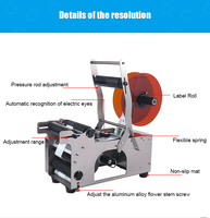 Machine d'impression d'étiquettes pour petites entreprises, pour canettes et bouteilles, imprimante jet d'encre semi-automatique, codage de lot et de date intégré