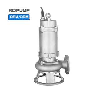 High-Flow Ac Motor 380v Fecal <b>Pump</b> Electric Cutter Stainless Steel <b>Submersible</b> Sewage <b>Pump</b> for Dirty Water Treatment - Product Image 1