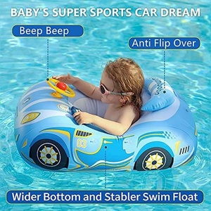 Flotador de Piscina para Bebés, Anillo de Natación Inflable con Forma de Auto, Juguete Acuático para Bebés - Product Image 3