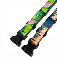 Collier d'entraînement pour chien personnalisé, imprimé par sublimation, avec sangle réglable à dégagement rapide, design tendance