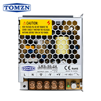 Fuente de Alimentación Conmutada TOMZN 50W AC-DC SMPS de Salida Única, Entrada 110-240V, Salida 5V 12V 15V 24V 36V 48V Ajustable para LED