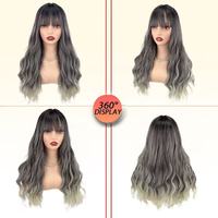 YAOJINGNAN Perruque synthétique dégradée, colorée, tendance, pour cosplay, usage quotidien, fête, costume, fibre résistante à la chaleur, 250g