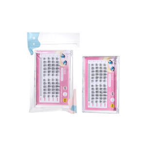 LMLTOP Sunflower False Eyelashes 6-11mm Transparent Strand Individual <b>Lashes</b> Natural Slender Style - Product Image 2