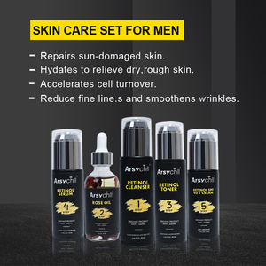 Kit de soins pour la peau pour hommes, huile naturelle OEM, produits de <span class=keywords><strong>soin</strong></span> du <span class=keywords><strong>visage</strong></span>, nettoyant, hydratant, Anti-âge, organique, 20 pièces - Product Image 6