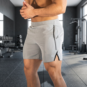 Shorts d'entraînement personnalisés pour hommes avec logo frontal, motif décoratif, respirants, séchage rapide, en nylon/coton, taille élastique, service OEM disponible - Product Image 3