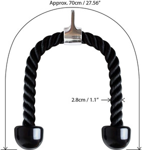 Accessoires d'entraînement en nylon de haute qualité <span class=keywords><strong>Triceps</strong></span> Tirez la <span class=keywords><strong>corde</strong></span> pour l'entraînement de gymnastique à domicile - Product Image 5