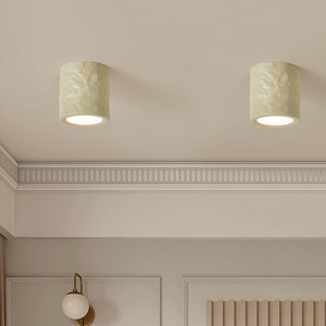 Lámpara de Techo Empotrada de Estilo Nórdico Minimalista Francés, Color Crema, para Pasillo, Entrada, Vestíbulo, Dormitorio, Vestidor - Product Image 1