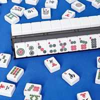 AIBILE SP00076 Empileurs de Mahjong en plastique noir brillant de qualité supérieure, 2-en-1, à aspiration magnétique, portables et durables pour le Mahjong américain