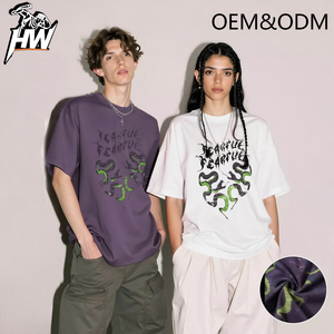Ropa Urbana de Moda con Apliques y Parches de Algodón Puro de Alta Calidad, Estilo Trap, Hombros Caídos, Diseño de Animales, Nueva Tendencia para Exploradores Urbanos - Product Image 1