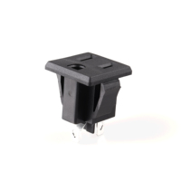 Prise de courant standard américaine 1 prise 3 broches 250V 15A courant élevé en nylon noir PA66 installation facile certification CCC KC