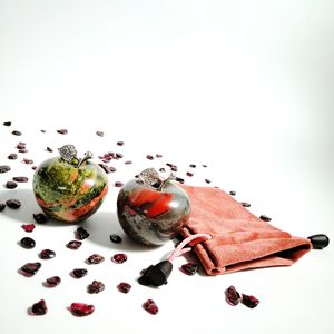 Prodotto Fai-da-Te Benefico, Mela Intagliata a Mano in Cristallo di Ametista Naturale, Regalo di Compleanno in Offerta, Decorazioni Natalizie - Product Image 3