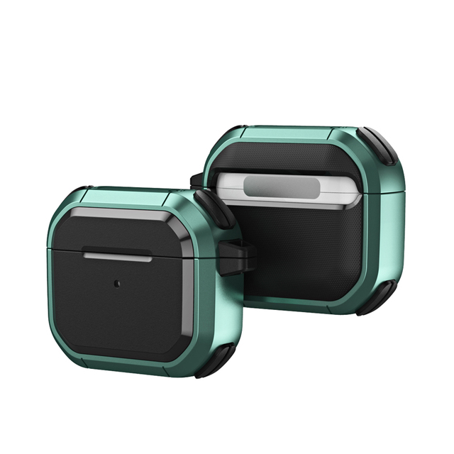 Full Protection Earphone Case for Airpods Pro Full Cover Wireless Charging Shockproof Shell for Airpods Case Keychain