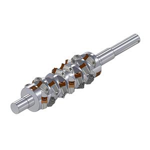 เครื่องหั่นแบบเพลาเดียวชิ้นส่วนเครื่องจักรสำหรับใบพัดพลาสติกและยางอะไหล่ใบมีดโรเตอร์แบบอัตโนมัติ - Product Image 6