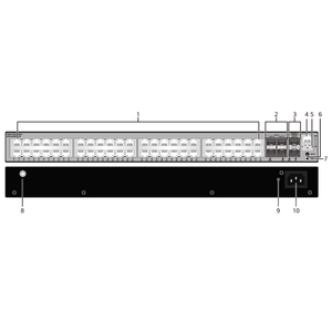 מתג רשת S5735-L48T4XE-A-V2 98012987 עם 48 יציאות, 48x GE RJ45 +4x 10GE SFP+ ,2x 12GE יציאות ניתנות לערימה, 207Mpps L3 לקמפוס - Product Image 2