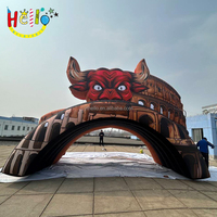 Cabine DJ thème événement tente tunnel de taureau scène gonflable pour les fêtes