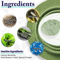 Poudre nettoyante pour dents de chiens et chats OEM/ODM la plus vendue avec des algues marines, réduit la plaque dentaire et la mauvaise haleine, soutient le système immunitaire