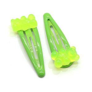 Accessori per <span class=keywords><strong>Capelli</strong></span> da Matrimonio, Fermagli a Forma di Orsetto Gommoso, Mollette Cartoon, Graziosi Fermagli a Forma di Animali, Elastici per <span class=keywords><strong>Capelli</strong></span> per Ragazze, 100 Pezzi - Product Image 4