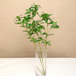 Plantes vertes artificielles et ornements d'horloge suspendus <span class=keywords><strong>en</strong></span> <span class=keywords><strong>bois</strong></span> <span class=keywords><strong>de</strong></span> style rustique pour la décoration du salon et <span class=keywords><strong>de</strong></span> la table à manger - Product Image 3