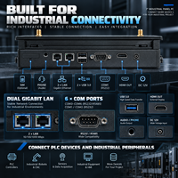 PC industriel Intel 7 pouces J1900 J6412 Core i3 i5 i7 avec écran tactile sans ventilateur, ordinateur HMI pour l'automatisation industrielle