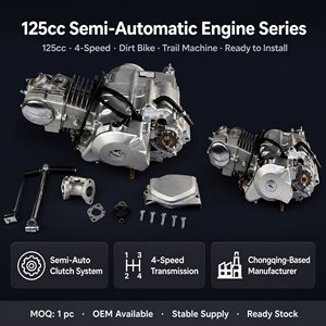 Motor de motocicleta de 125cc a precio mayorista, OEM ODM, marca privada, cuatro tiempos, embrague automático para importadores de ATV - Product Image 6