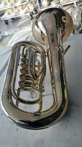 Haute qualité Or laque trombe/clé En Laiton Jaune/H85 cloche en <span class=keywords><strong>cuivre</strong></span> 4/4 <span class=keywords><strong>Tuba</strong></span> avec 6 vanne Rotative Clés (JTUF-425) - Product Image 3