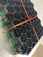 Grille de stabilisation du sol en plastique HDPE pour allée, grille de pavage en plastique pour gravier, grille de plantation d'herbe pour allée, parking