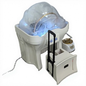 ชุดอุปกรณ์ทำสปาผม Kisen Salon Machine 2 ถัง พร้อมอ่างสระผม ไฟบำบัด เครื่องทำน้ำอุ่น และเครื่องอบไอน้ำ - Product Image 1