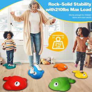 Piedras de Equilibrio Goldfish para Niños, 6 Piezas, Piedras de Salto Antideslizantes, Juego de Obstáculos para Niños Pequeños, Promueve la Coordinación - Product Image 3