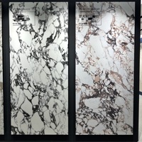 ZGSTONE Design Moderne Pierre Sinterisée Grande Dalle Personnalisée pour Plan de Travail, Îlot de Cuisine et Table à Manger