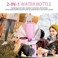 Bouteille d'Eau Sportive Tendance Everich, Bouteille Isotherme Personnalisable en Acier Inoxydable Sans BPA Avec Compartiment de Rangement Alimentaire