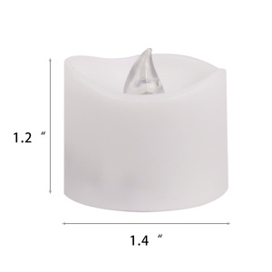 Hochzeits-Dekorationskerzen Flammenlose <span class=keywords><strong>LED</strong></span>-Teelichter Bestseller Romantische Batteriebetriebene Flackernde Weihnachtskerzen Anpassbar - Product Image 2
