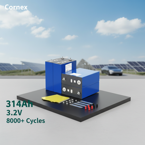 แบตเตอรี่ Cornex 3.2V 314Ah พร้อมขั้วต่อ M6 และบัสบาร์ทองแดง 10000 รอบการใช้งาน สำหรับระบบกักเก็บพลังงานแสงอาทิตย์ - Product Image 1