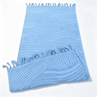 Wholesale Custom High-quality 100% Cotton Absorbent Skin-friendly Sand-proof Jacquard Eco-Friendly Double Sided Beach Towel