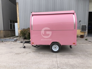 Etodevice - Camioneta de Comida Móvil con Cocina Completa, Remolque de Comida Portátil, Carrito de Pizza y Postres, Quiosco de Café - Product Image 3