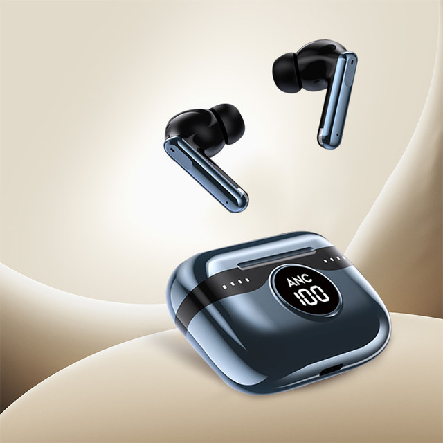High Quality Earphone New Style ANC True Wireless TWS Mini Earphones Earbuds 400mAh Led Display Bt 5.3 Wireless Earphone Earbuds