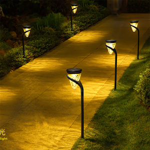 Lampe solaire imperméable de jardin de LED de porte de conception moderne pour la voie de pelouse de pilier de poteau de porte décorative - Product Image 2