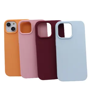 Matte Silikon-Telefon-Ruckseite, wasserdicht, weich, fur iPhone 15, 14, 13, 12, 11, 8, 7 Pro Max