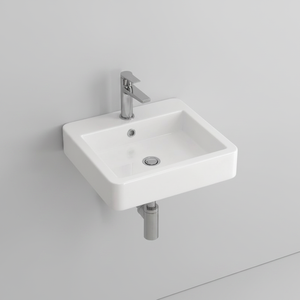 Litos-540 Kamalu <b>Small</b> 45cm White Ceramic Designer Bathroom <b>Sink</b> - Product Image 2