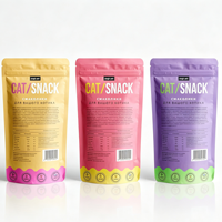 Sachet Doypack Personnalisé Anti-Odeur Imprimé, Qualité Alimentaire, pour Aliments pour Animaux, avec Fermeture Zip Refermable, pour Biscuits, Café, Snacks, Chewing-gum