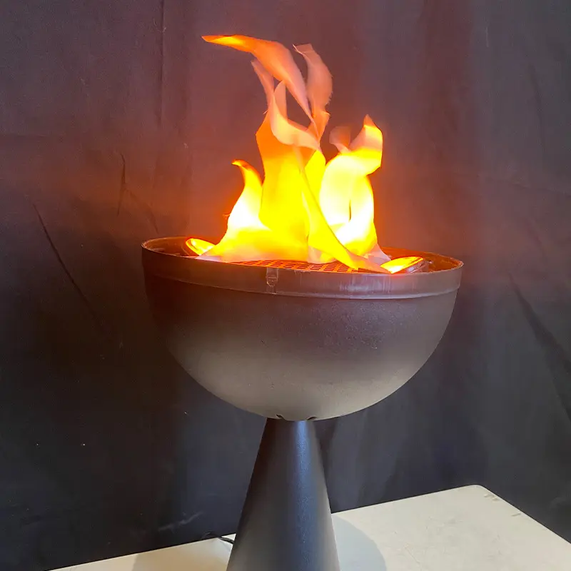 Lampe à flamme de type siège artificiel Lampes à flamme de chambre sur le thème de l'horreur à combustion avec forme de flamme en plastique personnalisée