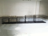 Cage à chien en fil métallique portable en gros, tailles S M L XL XXL, cage pour animaux de compagnie pliable en différentes tailles