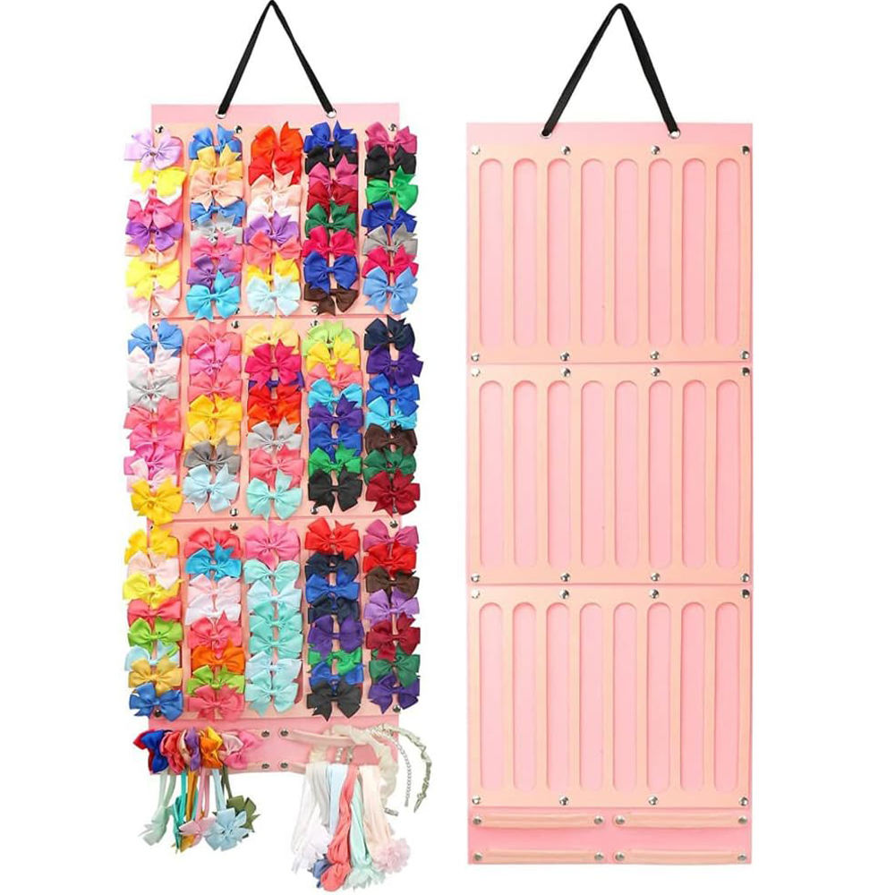 Promotional Wholesale Hot-selling Large Capacity Fiber Kids Girls Hair Clips Storage Hanger