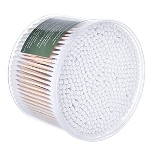 Hàng Có Sẵn Tăm Bông Mỏng Gậy Làm Sạch Hai Đầu Gậy Gỗ Nụ Bông Tai Coton Tige - Product Image 1