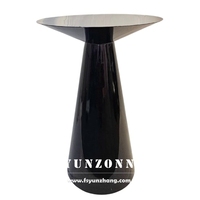 Table de bar moderne avec plateau en verre et base en acier inoxydable pour appartement, maison, hôtel, salon, salle à manger, fêtes, mariages, événements, salle de sport