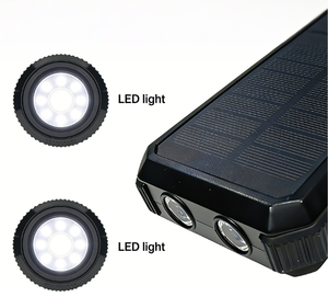 Batterie Externe <span class=keywords><strong>Solaire</strong></span> 20000mAh avec 7 Panneaux Détachables, Chargeur sans Fil à Manivelle, Équipement de Survie pour <span class=keywords><strong>Camping</strong></span>, Randonnée et Urgences - Product Image 3